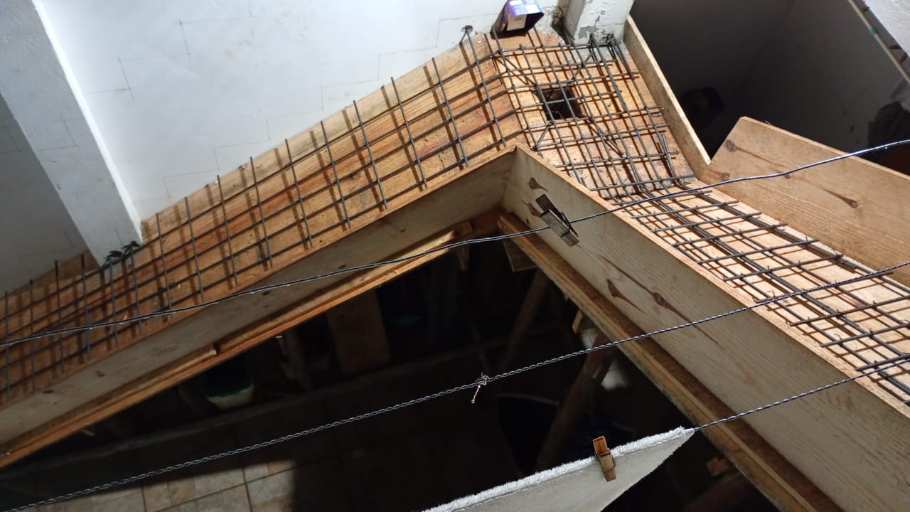 Construção de escada — Armação